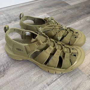 KEEN Newport H2 Men's Closed Toe Hiker Original Hybrid Sandal Olive Drab Size 12